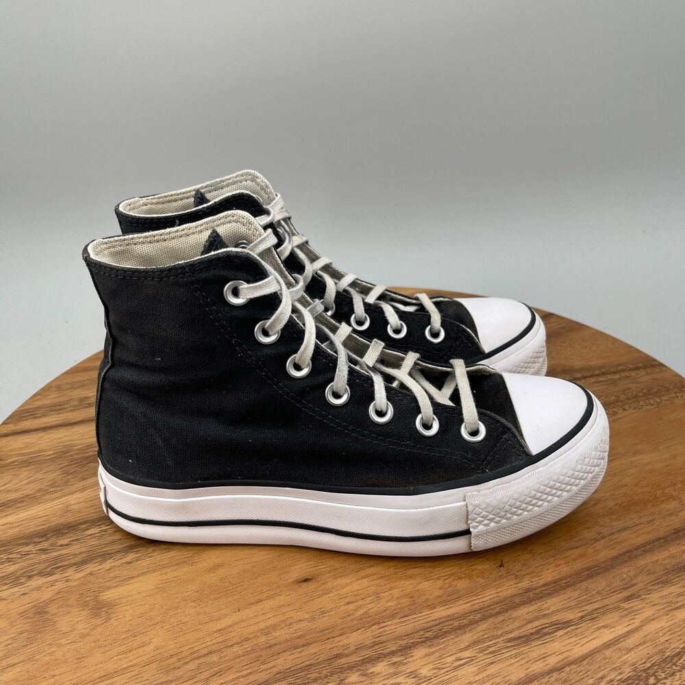 Converse Chuck Taylor All Star Lift Shoes Womens Size 6 Black Platform Casual
